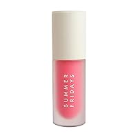 Summer Fridays Dream Lip Oil for Moisturizing Sheer Coverage, High-Shine Tint, and Deep Hydration - Pink Cloud (0.15 Oz)
