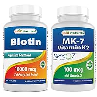 Biotin 10,000 mcg & Vitamin K2 (MK7) with D3