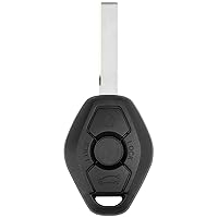 NPAUTO Key Fob Replacement Fits for BMW 3 5 6 7 Series - 325 330 318 525 530 540 E38 E39 E46 M5 X3 X5 Z4 Z8, EWS System Keyless Entry Remote Control Car Key Fobs, ID44 Chip, 315MHz, LX8FZV, 6955750