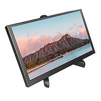 10.1 inch LCD Display LCD Screen, HD 1024x600 IPS Portable Monitor with Dual Speakers for PS4 Series Raspberry Pi PC