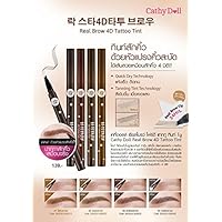 Cathy Doll-Realbrow 4D Tattoo Tint#4 Gray brown
