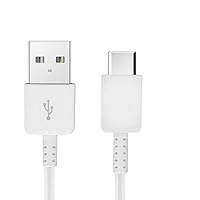 Authentic Short 8inch USB Type-C Cable for Xiaomi Redmi 9A Also Fast Quick Charges Plus Data Transfer! (White)