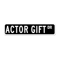 Actor Gift Metal Plaque Tin Sign Profession Actor Decor Tin Metal Sign Actor Signs Custom Street Sign Quality Metal Sign for Front Porch Garden Outdoor Birthday Gift for Men Women