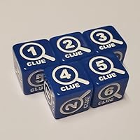 Clue Token Counter Dice Compatible with Magic: The Gathering (5 Pack)