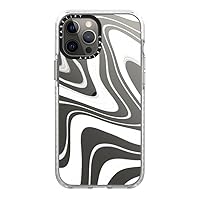 CASETiFY Impact iPhone 12 Pro Max Case [6.6ft Drop Protection] - Frosted Swirls - Clear Frost