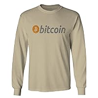 Vintage Bitcoin Crypto Currency Logo BTC Coin Trader Hold IT Long Sleeve Men's