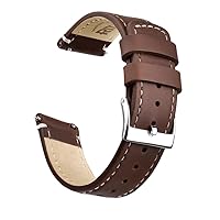 Ritche Quick Release Leather Watch Band Leather Watch Strap 18mm 19mm 20mm 21mm 22mm 23mm or 24mm for Men and Women, Valentine's day gifts for him or her