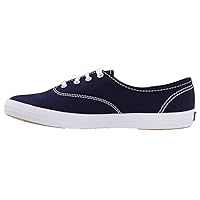 Keds Women's Champion Lace Up Sneaker, Navy Canvas, 13 Wide