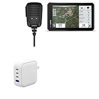 BoxWave Charger Compatible with Garmin Thread Powersport Off-Road Navigator (Group Ride Radio) - PD miniCube (100W), 100W 3 PD Port Wall Charger International - Winter White