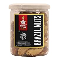 Nutty Yogi Brazil Nuts 200g Pack, Rich in Iron, Calcium zinc and Above All Selenium, Boost Immunity and Feed The Brain | Jumbo Brazil Nuts | Dry Fruits