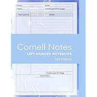 Cornell Notes Notebook Left Handed: Cornell Note-Taking System Paper For High School College University Students, Teachers and Professionals (Yiddish Edition)