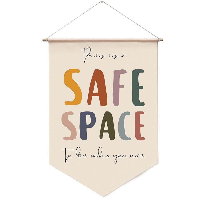 Mua Safe Space Wall Hanging, Therapy Office Wall Decor, Counseling ...