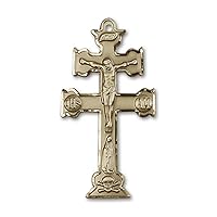 Caravaca Crucifix Medal | 14K Gold Caravaca Crucifix Medal - Made In USA