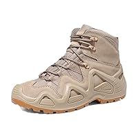 Men Tactical Boots, Outdoor Hiking Sport Shoes, Non-Slip Low High-Top Boots, Desert Military Training Army Shoes