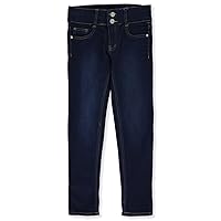 Real Love Girls' Double Button Band Jeans