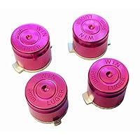 Gametown Metal Hot Pink 9mm Bullet Custom buttons for PS4 DualShock 4 Controllers
