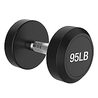 Balelinko Rubber Grip Encased Dumbbell Cast Iron Weight with Anti-Slip Handle Dumbbell -Strength Training Equipment - Home Gym Accessories - Full Body Workout - Muscle Building