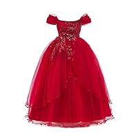 Dressy Daisy Girls Special Occasion Dresses Prom Gown Wedding Flower Girl Pageant Dress Sequined Applique