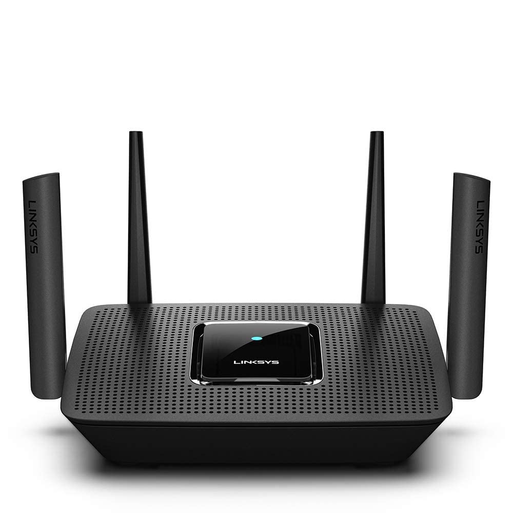 Linksys MR8300 Mesh Wi-Fi Router (Tri-Band Router speeds up to 2.2GHz, Wireless Mesh Router for Home AC2200, 716Mhz Quad-core Processor, 2,000 sq. ft Coverage) MU-MIMO Fast Wireless Router (Renewed)