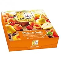 Saint Siffrein Gourmet French Fruit Jellies (Fruit Pastes) Apricot, Pear, Strawberry and Blackberry 24ct 25.4 Ounce