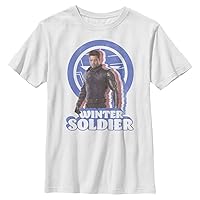 Marvel Likeness The Falcon and The Winter Soldier Distressed Bucky Boy's Solid Crew Tee