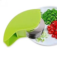 Manual vegetable chopper. Herb Roller Mincer, SHTERNZON Manual Hand Scallion Chive Mint Cutter with 6 Stainless Steel Blade Kitchen vegetable chop