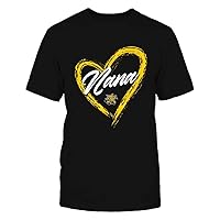 FanPrint Wichita State Shockers - Heart Shape - Nana - University Team Logo Gift T-Shirt