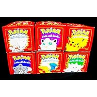 Burger King Pokémon 23K Gold Plated Trading Cards Set of 6 in Red Boxes