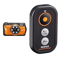 Ricoh WG-6 Webcam Orange Waterproof Camera 20MP Higher Resolution Images 3-Inch LCD 20m Shockproof 2.1m Underwater Mode 6-LED Ring Light for Macro Photography with Pentax Waterproof Remote Control