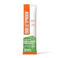 Unflavored Collagen Protein Powder GoPack, 12g Protein, 1 Pack, Bulletproof Grass Fed Collagen Peptides and Amino Acids for Healthy Skin, Bones and Joints