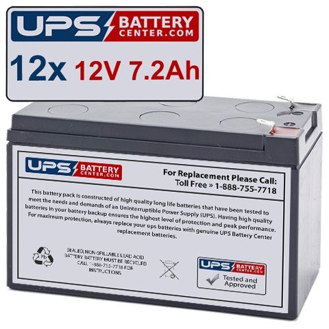 Alpha Technologies ALIBP1500RM (SLA) Replacement Battery Set - 12V 7Ah with F1 terminal
