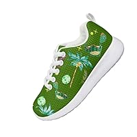 Children's Casual Shoes Fashion Cute 3D Small Dinosaur Printed Shoes Round Head Flat Heel Loose and Comfortable Jogging Travel Light Casual Shoes Indoor and Outdoor Activities