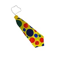 Jumbo Giant Polka Dot Clown Neck Tie Multicolor
