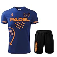 ZENA Men's Padel Sportswear, T-Shirt and Shorts in Dry Fit Stretch and Breathable Fabric, Completely Made in Italy. Wide Choice of Sizes and Colours