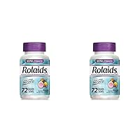 Rolaids Ultra Strength Antacid, 72 Chewable Tablets, Assorted Fruit, Ultra Strength Heartburn Relief (Pack of 2)