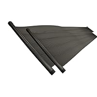 SunHeater Pool Heating System Two 2’ x 20’ Panels – Solar Heater for Inground and Aboveground Made of Durable Polypropylene, Raises Temperature, 6-10°F, S240U Black