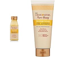 Creme of Nature Knot Away Leave In Detangler 8 Oz And Curl Activator Pure Honey 10.5 Oz Bundle