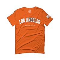 VICES AND VIRTUES Los Angeles California Cali LA Retro Fonts for Men T Shirt