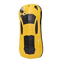 iPhone 14 Pro Max Personalized Phone Case Sports Car Shape Scratch and Drop Resistant for iPhone 11 12 13 Pro Max Mini XR XS 14 Plus SE 7 8 Soft Cover(Yellow,iPhone 11Pro Max)