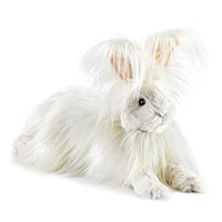 Folkmanis Angora Rabbit Hand Puppet, White