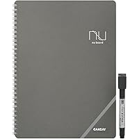 Nu Board A4 Size (8.8 x 11.9 inch) NGA403FN08 Whiteboard Notebook - Dry Erase Notebook