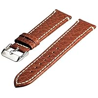 Genuine Italian Leather Interchangeable Watch Strap Band Replacement 316L Stainless Steel Buckle with Quick Change Spring Bars