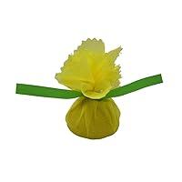Lemon Wraps Lemon Covers with Ribbon, Wedge Bags, Enjoy Seed-Free Squeezing over seafood, Perfect for Lemon Halves or Wedges, Yellow, 100 Count