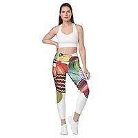MD Abstractical No 264 Crossover Leggings with Pockets