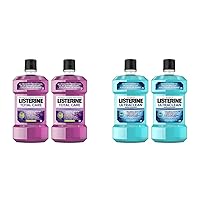 Listerine Total Care Anticavity Fluoride Mouthwash (6 Benefits in 1 Oral Rinse) and Listerine Ultraclean Oral Care Antiseptic Mouthwash (Everfresh Technology)
