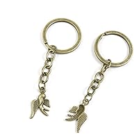 100 Items Keychain Keyring Key Tags Chains Rings Jewelry Bag Charms S9CC3 Swallow Bird