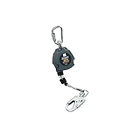 AFP Demon 11 FT Single Leg Self-Retracting Lifeline Cable Retractable | Steel Locking Snap Hook | Safety Yoyo | Fall Protection Arrest Limiter | Construction Industrial | OSHA & ANSI Rated SRL