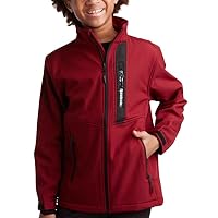 Reebok Boys' Jacket - Youth Lightweight Weather Resistant Softshell Coat - Kids' Outerwear Windbreaker Coat for Boys (8-20)