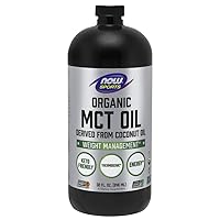 NOW Sports Nutrition, Organic MCT (Medium-chain triglycerides) Oil (in Plastic), 32-Ounce