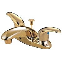 Kingston Brass KB6622LL Legacy 4-Inch Centerset Lavatory Faucet with Pop Up, Polished Brass